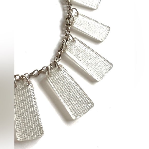 Color By Amber Grateful Necklace Silver Weave 32” - Picture 4 of 6